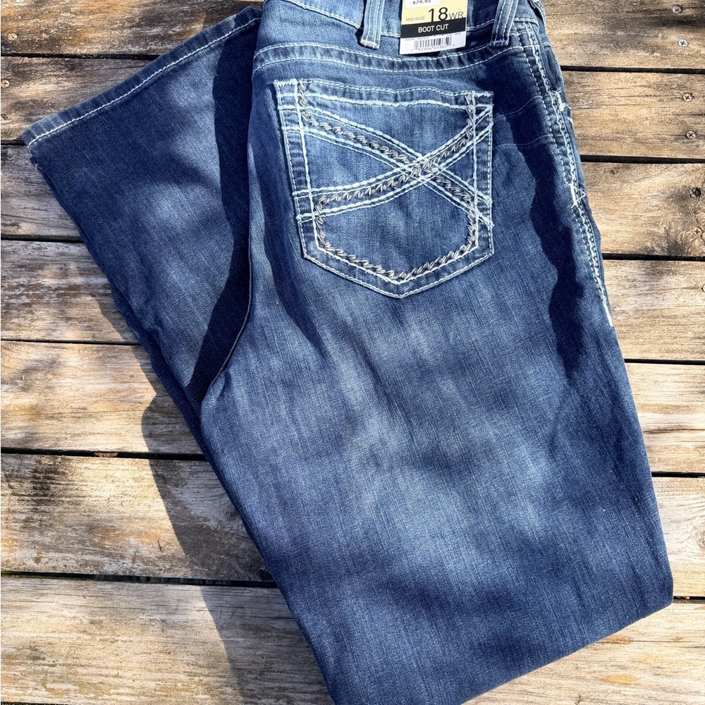 Ariat Women's Boot Cut REAL Jeans in Medium Blue